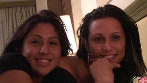 sister spanish teen threesome